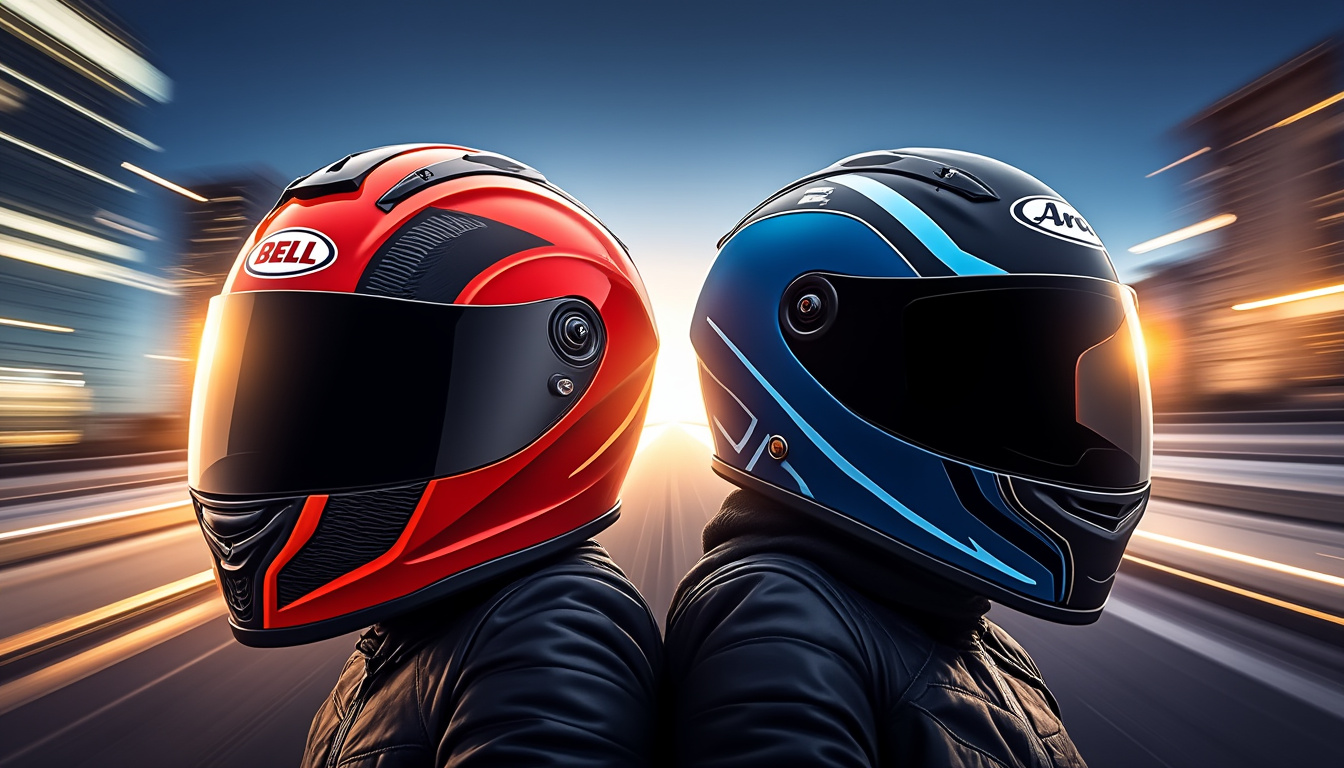 découvrez le combat ultime entre bell et arai, deux géants du monde des casques de moto. comparez leurs caractéristiques, designs et technologies pour choisir le casque parfait qui allie sécurité et style. plongez dans l'univers des passionnés et faites le meilleur choix pour vos aventures sur deux roues.