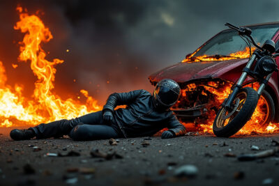 découvrez les détails d'une collision dramatique survenue à la roche-maurice, où une moto et une voiture ont pris feu. le motard se trouve dans un état critique après cet accident tragique. ne manquez pas les dernières informations sur cet événement choquant.