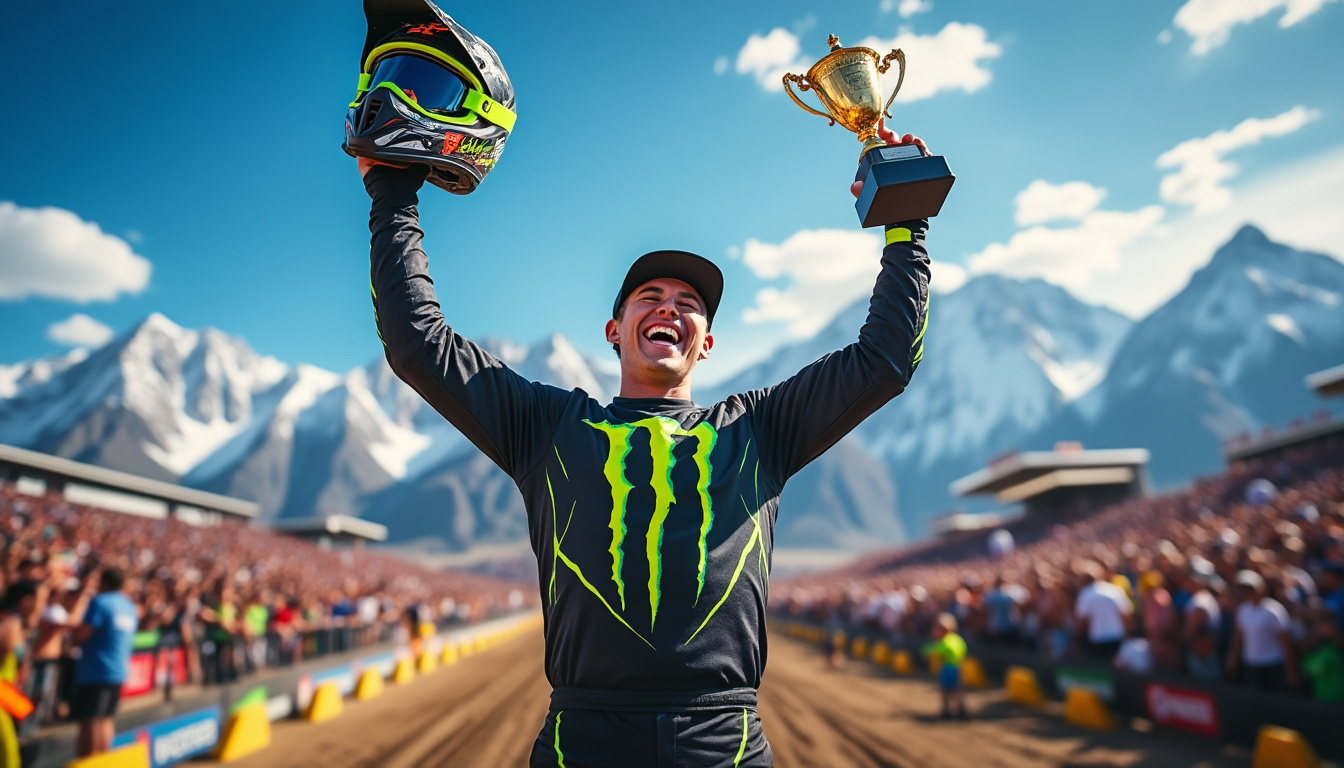 suivez l'incroyable performance de deegan qui décroche son titre lors de l'événement sx us 250 à denver. découvrez les moments forts et les défis du pilote, ainsi que son parcours exceptionnel qui l'a mené à cette victoire tant espérée.