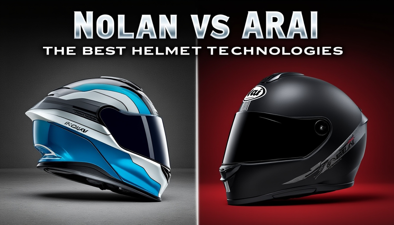 découvrez le face-à-face entre nolan et arai, deux géants du casque moto. comparez leurs meilleures technologies, du confort à la sécurité, et choisissez le casque qui vous convient le mieux pour vos aventures sur deux roues.