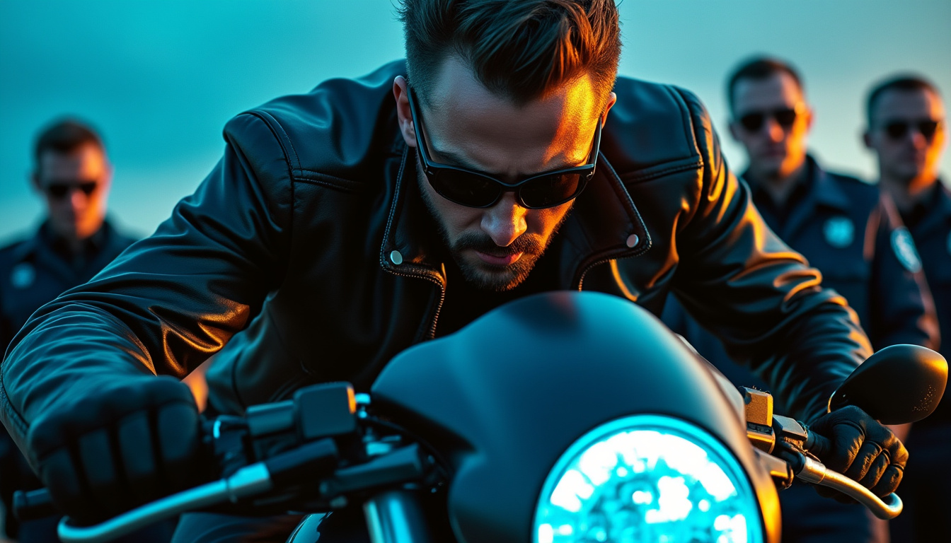 découvrez l'histoire fascinante d'un motard qui invente une méthode astucieuse pour cacher sa plaque d'immatriculation. mais face à des policiers déterminés, sa ruse sera-t-elle suffisante ? une plongée dans le monde de la moto et de la justice.