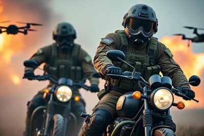 découvrez le guide pragmatique des soldats russes sur le front à moto, offrant des conseils pour naviguer efficacement face aux menaces posées par les drones. une approche inédite et des stratégies concrètes pour assurer la sécurité sur le champ de bataille.