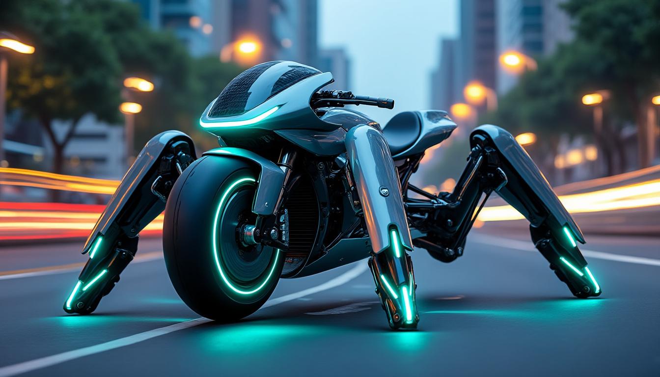 découvrez comment les motos du futur pourraient s'inspirer de la biomimétique en adoptant une conception à quatre pattes. plongez dans les innovations technologiques qui réinventent la mobilité et la performance des deux-roues, tout en s'inspirant des mouvements de la nature.