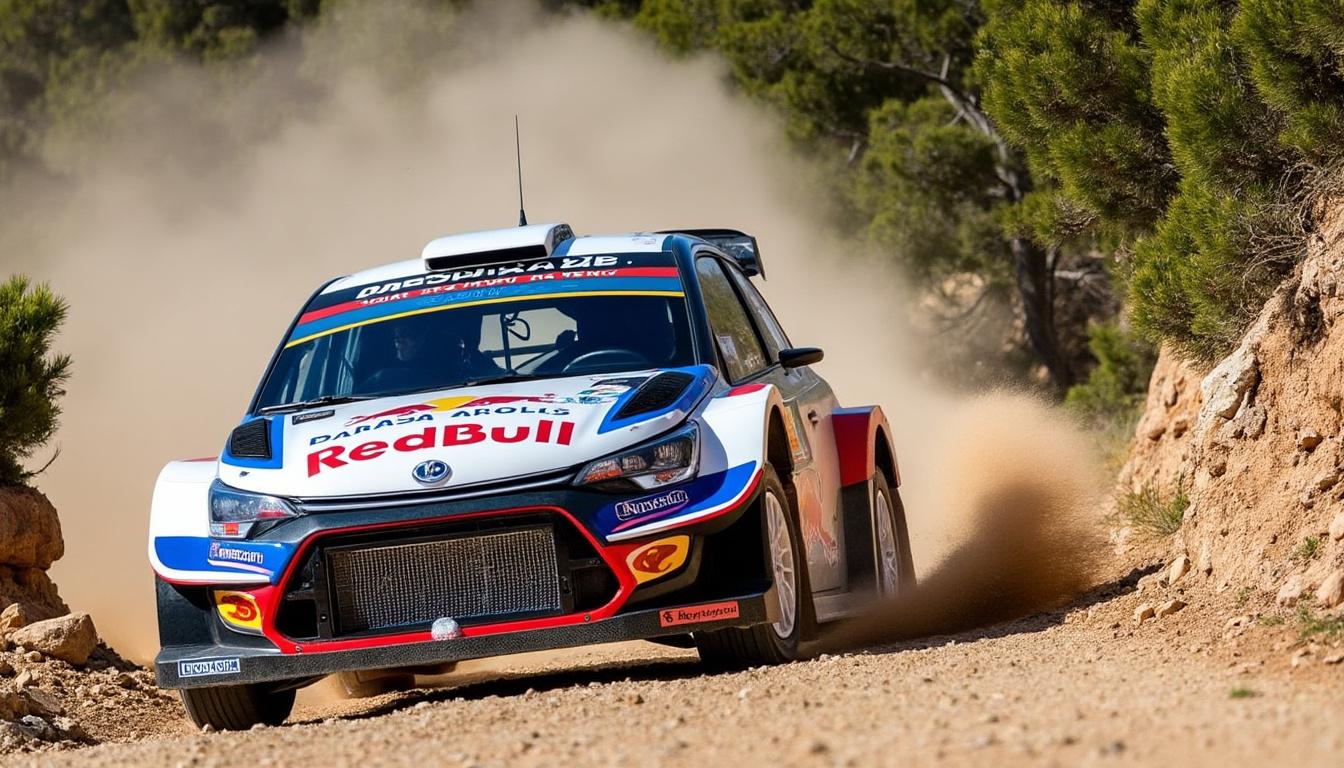 découvrez les temps forts du rallye wrc en sardaigne, où sébastien ogier s'impose en tête du classement, tandis que le pilote fourmaux rencontre des difficultés avec une crevaison. suivez toutes les émotions de cette course palpitante !