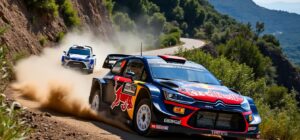 découvrez les derniers rebondissements du rallye wrc en sardaigne, où sébastien ogier prend la tête de la course tandis que le pilote fourmaux fait face à une crevaison. suivez l'action palpitante et les performances des meilleurs pilotes sur les routes sinueuses de sardaigne.