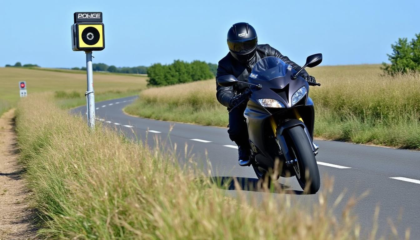 un motard a été arrêté pour excès de vitesse à 183 km/h sur une route de charente-maritime, où la limite de vitesse est fixée à 80 km/h. découvrez les détails de cette interception et les conséquences auxquelles il fait face.