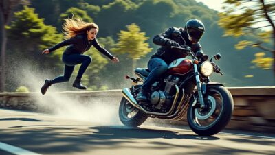 découvrez les détails dramatiques d'un accident de moto où la passagère a chuté dans un ruisseau après que le véhicule ait heurté un muret. un récit saisissant qui met en lumière les dangers de la route et la nécessité de la prudence.
