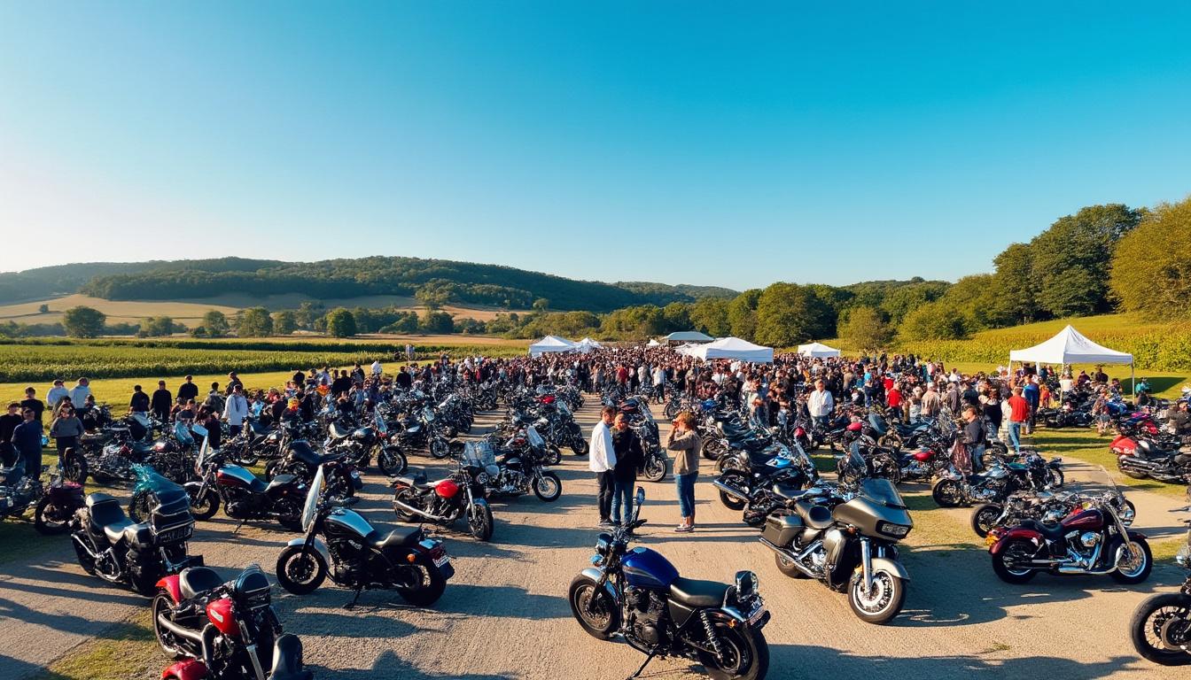 rejoignez-nous à aubagne du 13 au 15 juin 2025 pour vivre l'adrénaline du festival moto ! cet événement incontournable rassemblera passionnés et amateurs de sensations fortes autour de spectacles, de concerts et d'expositions. ne manquez pas cette expérience mémorable qui met à l'honneur la culture moto et l'esprit communautaire !