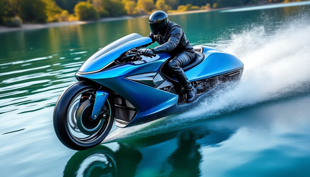 découvrez ces motos étonnantes capables de naviguer sur l'eau ! alliant technologie innovante et sensations fortes, ces véhicules hors normes redéfinissent les limites de la conduite. plongez dans l'univers fascinant de ces machines qui révolutionnent notre manière de vivre l'eau.