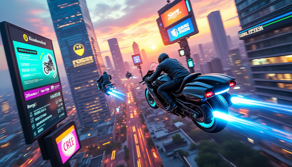 découvrez l'univers fascinant des motos volantes, où la science-fiction se métamorphose en réalité. explorez les avancées technologiques qui permettent de concevoir ces véhicules futuristes et imaginez comment ils pourraient révolutionner nos déplacements. plongez dans cette aventure où innovation et rêve s'entrelacent !