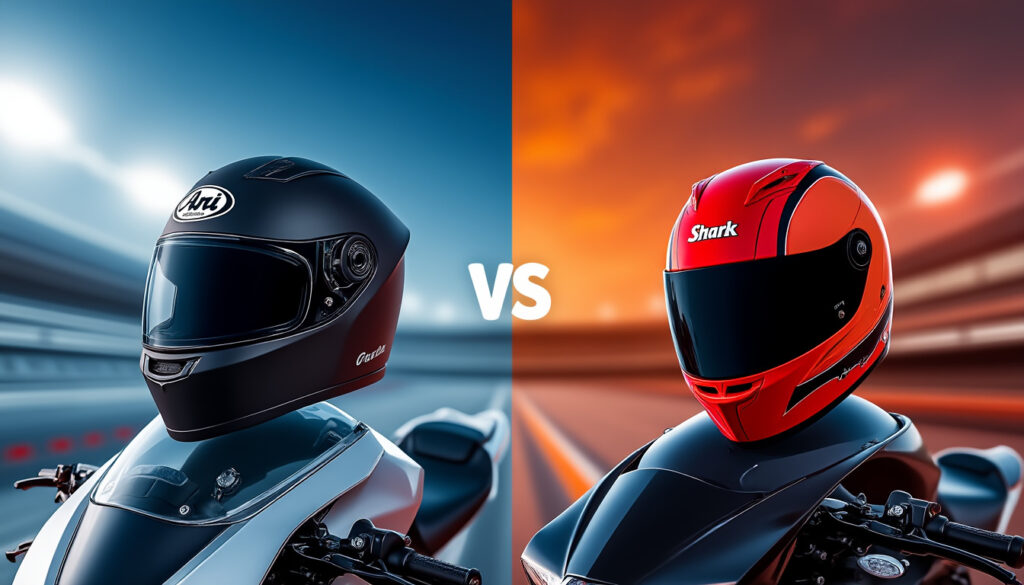 découvrez notre guide comparatif entre les casques arai et shark, conçu pour les passionnés de vitesse. analyse des performances, du confort et de la sécurité pour vous aider à choisir le casque idéal qui répondra à vos besoins lors de vos sessions de vitesse sur deux roues.