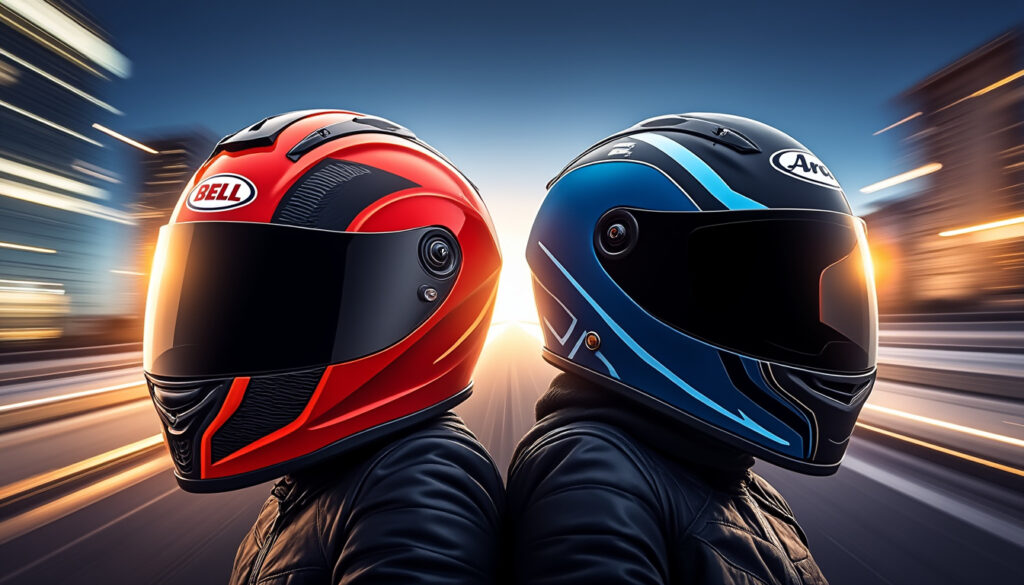découvrez le combat ultime entre bell et arai, deux géants du monde des casques de moto. comparez leurs caractéristiques, designs et technologies pour choisir le casque parfait qui allie sécurité et style. plongez dans l'univers des passionnés et faites le meilleur choix pour vos aventures sur deux roues.